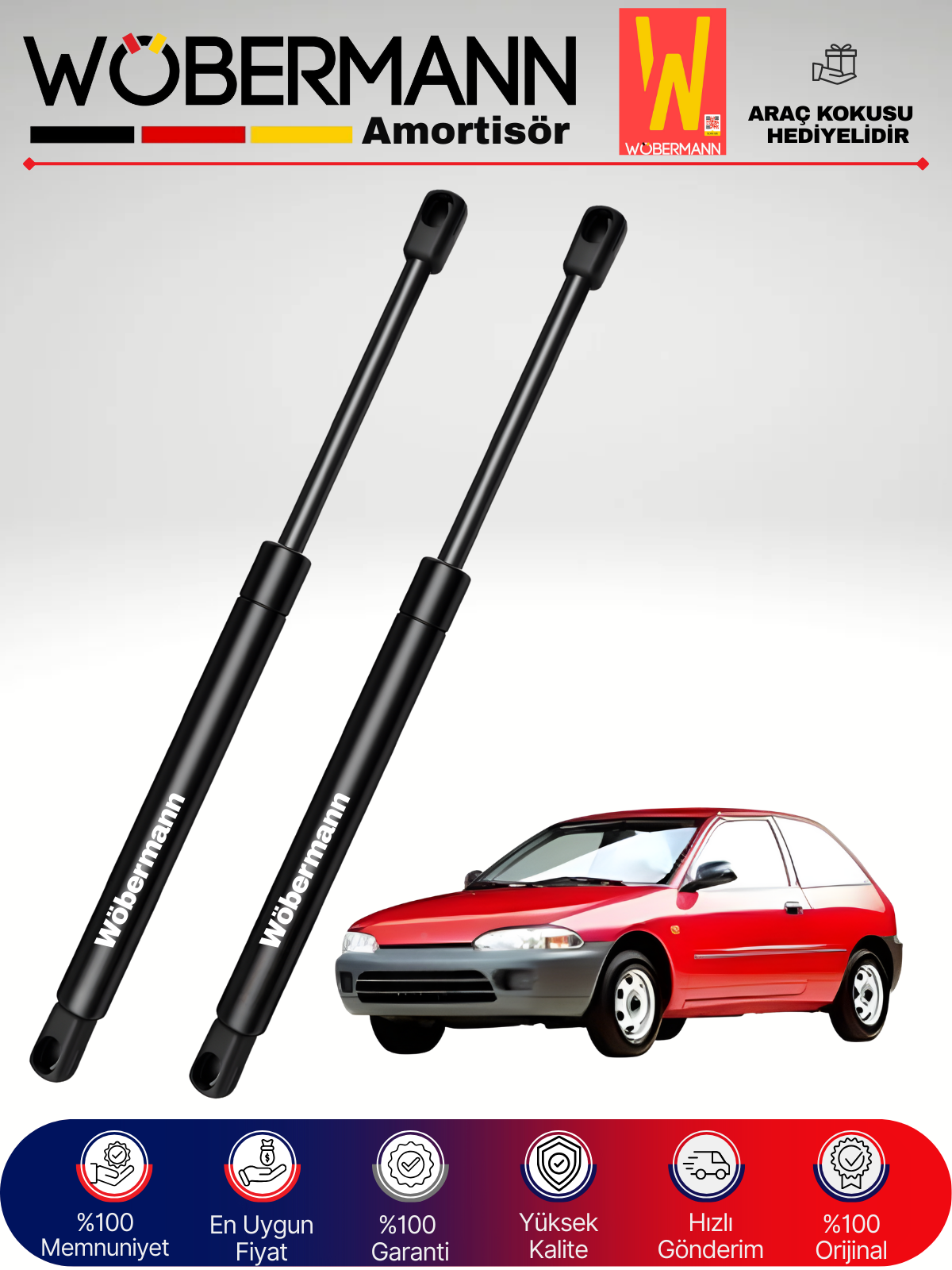 Wöbermann Mitsubishi Colt IV Ca A Bagaj Amortisörü Takım Sağ-Sol 1992-1996