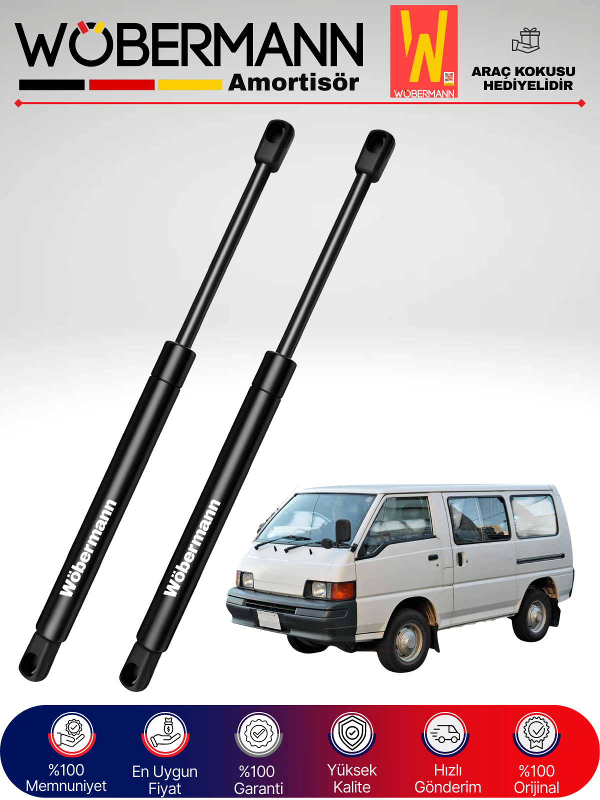 Wöbermann Mitsubishi L300 Bagaj Amortisörü Takım Sağ-Sol