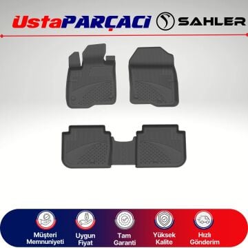 Sahler Honda Cr-V 2024+ Uyumlu Araca Özel 4.5D Havuzlu Oto Paspas (4 Parça) Siyah