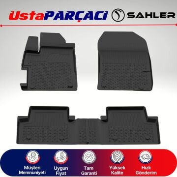 Sahler Honda Civic 2012-2015 Uyumlu Araca Özel 4.5D Havuzlu Oto Paspas (4 Parça) Siyah