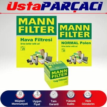 Mann-Filter Kia Ceed 1.6 T-Gdi Hibrit Filtre Bakım Seti 2022 Sonrası Hava+Yağ+Standart Polen