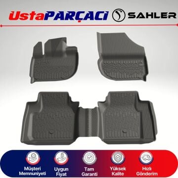 Sahler Honda Hr-V 2022+ Uyumlu Araca Özel 4.5D Havuzlu Oto Paspas (4 Parça) Siyah