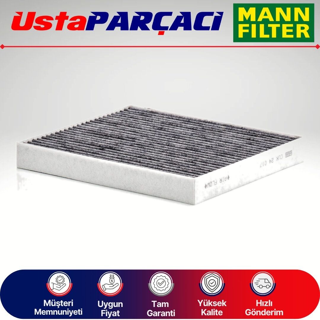 Mann-Filter Toyota C-HR Karbonlu Polen Filtresi 2016-2023 CUK24017 87139-F4010