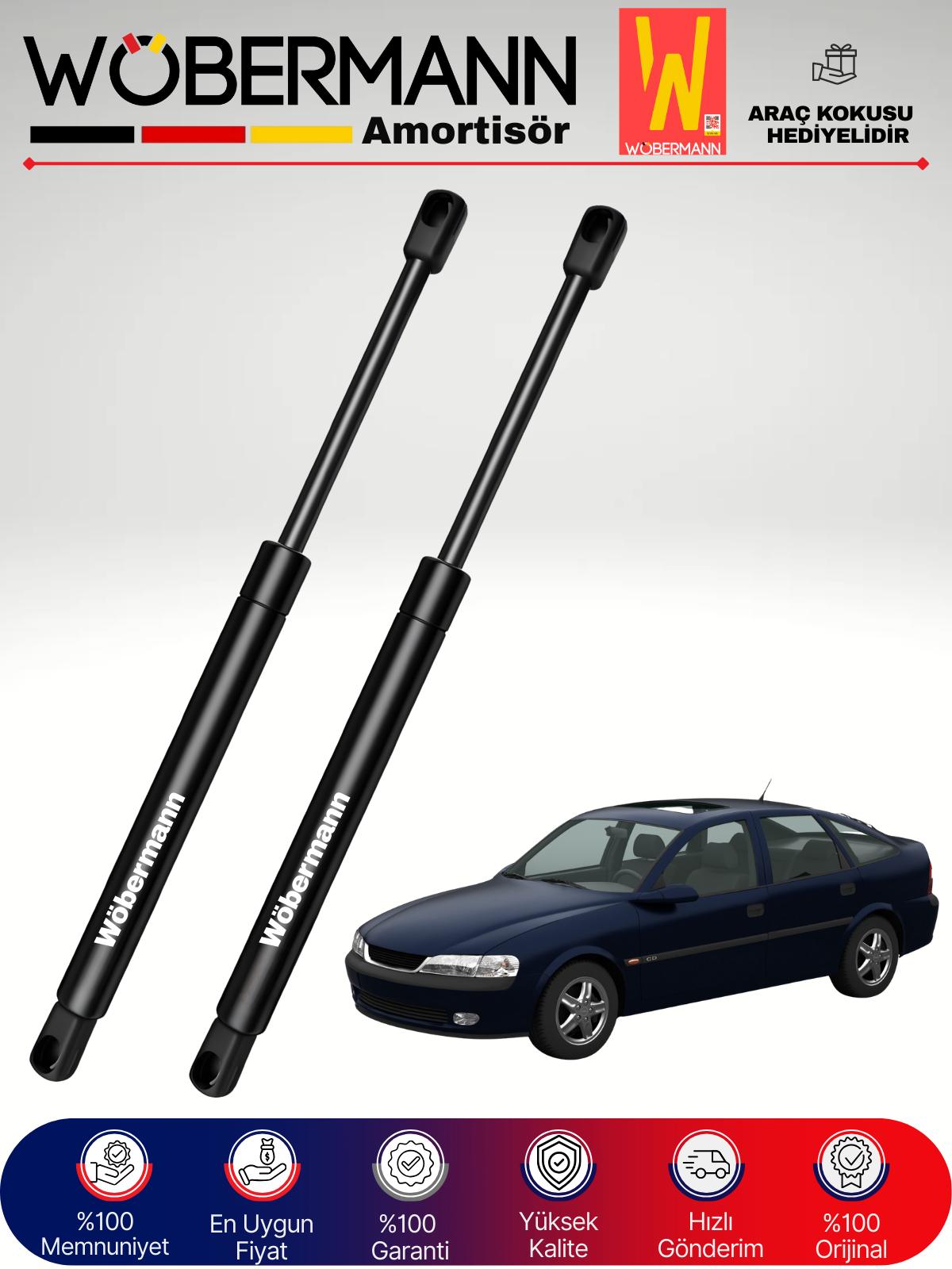 Wöbermann Opel Vectra B HB Bagaj Amortisörü Takım Sağ-Sol 1995-2001