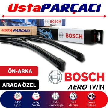 Bosch VW Tiguan 2024-2026 Aerotwin-Rear Ön Arka Silecek Takımı A638S A303H