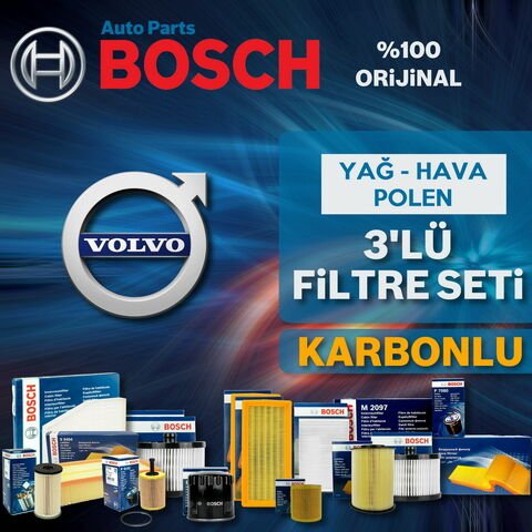 Bosch Volvo S60 1.6 Dizel Filtre Bakım Seti 2011-2015 3KP