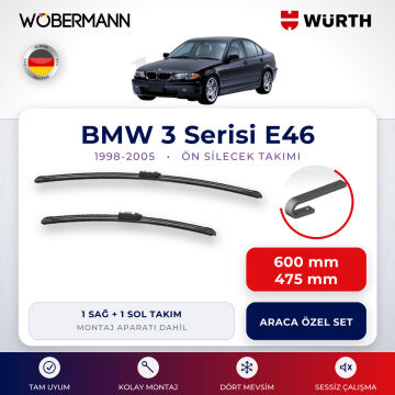 Wöbermann + Würth BMW 3 Serisi Muz Silecek Takımı E46 1998-2005