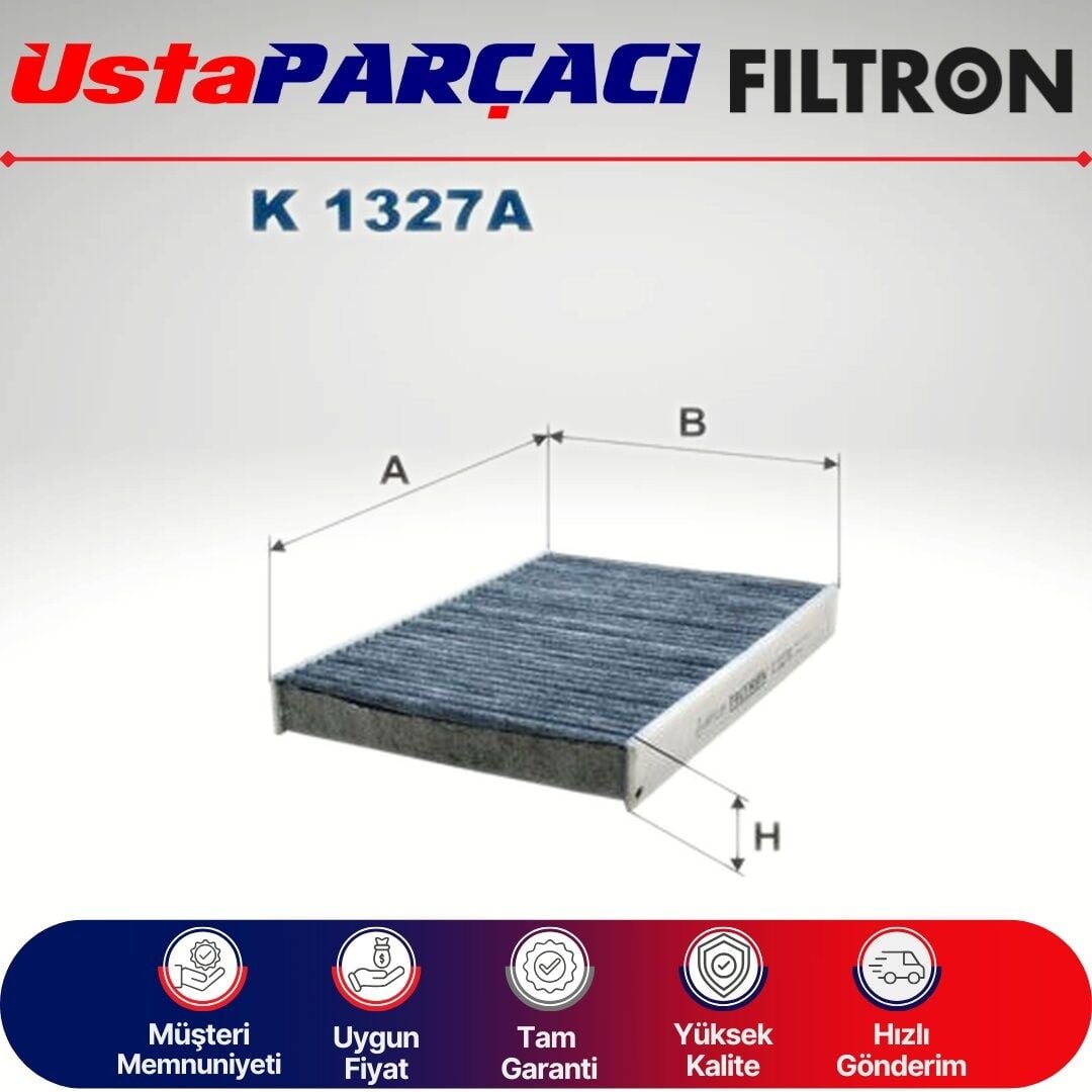 Filtron Peugeot 508 Karbonlu Polen Filtresi 2010-2018 K1327A