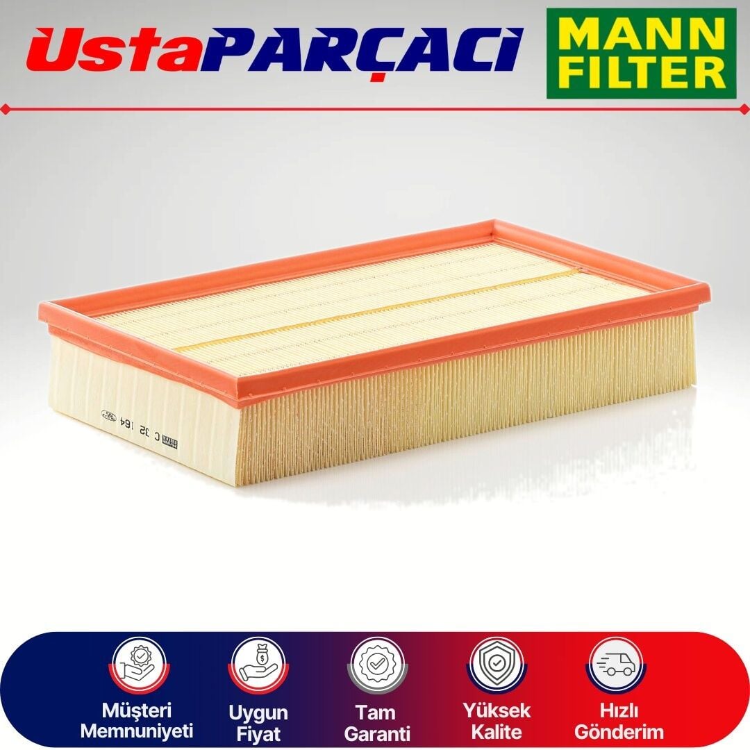 Mann-Filter Mercedes E Serisi W210 E240 Benzinli Hava Filtresi 2000-2002 C32164 1120940104