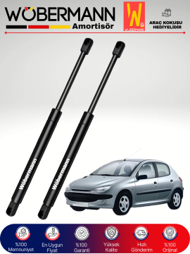Wöbermann Peugeot 206 206+T3E Bagaj Amortisörü Takım Sağ-Sol 1998-2013