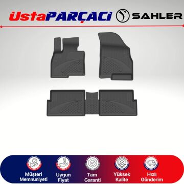 Sahler Jaecoo 7 2024+ Uyumlu Araca Özel 4.5D Havuzlu Oto Paspas (5 Parça) Siyah