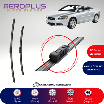 Aeroplus Volvo C70 2006-2013 Muz Silecek Takımı