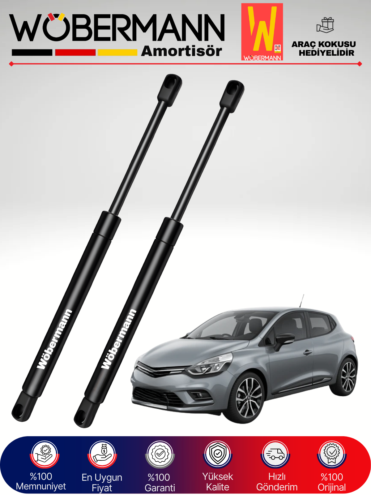 Wöbermann Renault Clio IV Bagaj Amortisörü Takım Sağ-Sol 2012-2021