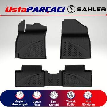 Sahler Kia Proceed – Xceed - Ceed 2018+ Uyumlu Araca Özel 4.5D Havuzlu Oto Paspas (5 Parça) Siyah