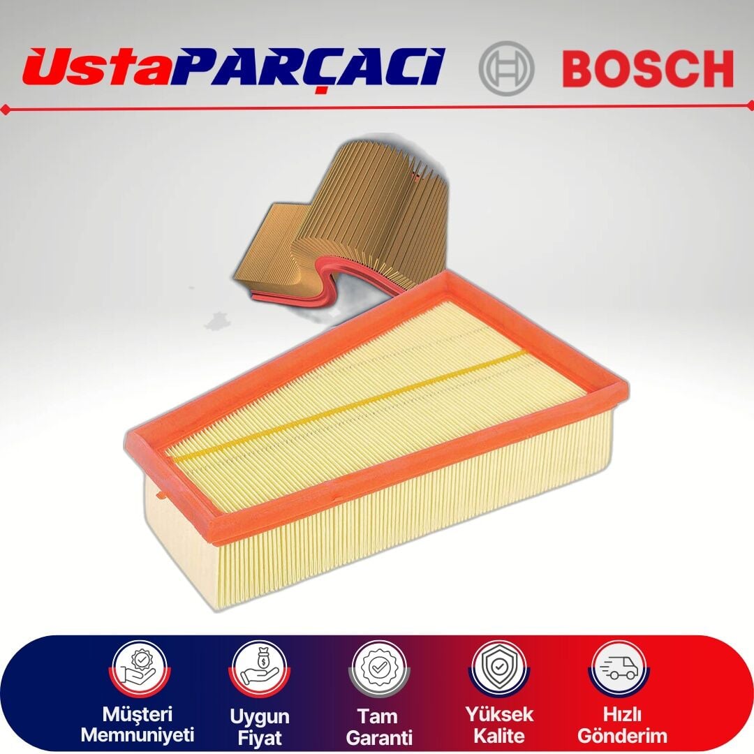 Bosch Mercedes A Serisi W176 A180 Benzinli Hava Filtresi 2012-2017 F026400380 S0380 2700940004