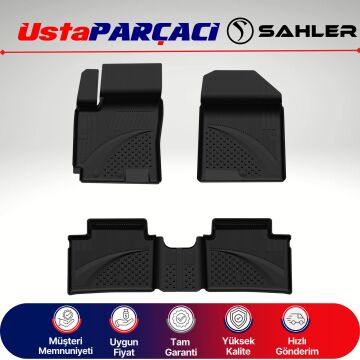 Sahler Kia Cerato 2022+ Uyumlu Araca Özel 4.5D Havuzlu Oto Paspas (5 Parça) Siyah