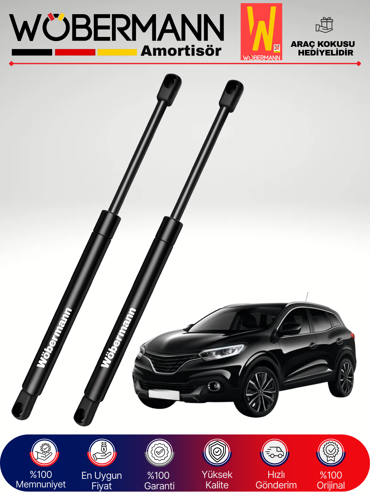 Wöbermann Renault Kadjar Bagaj Amortisörü Takım Sağ-Sol 2015-2021