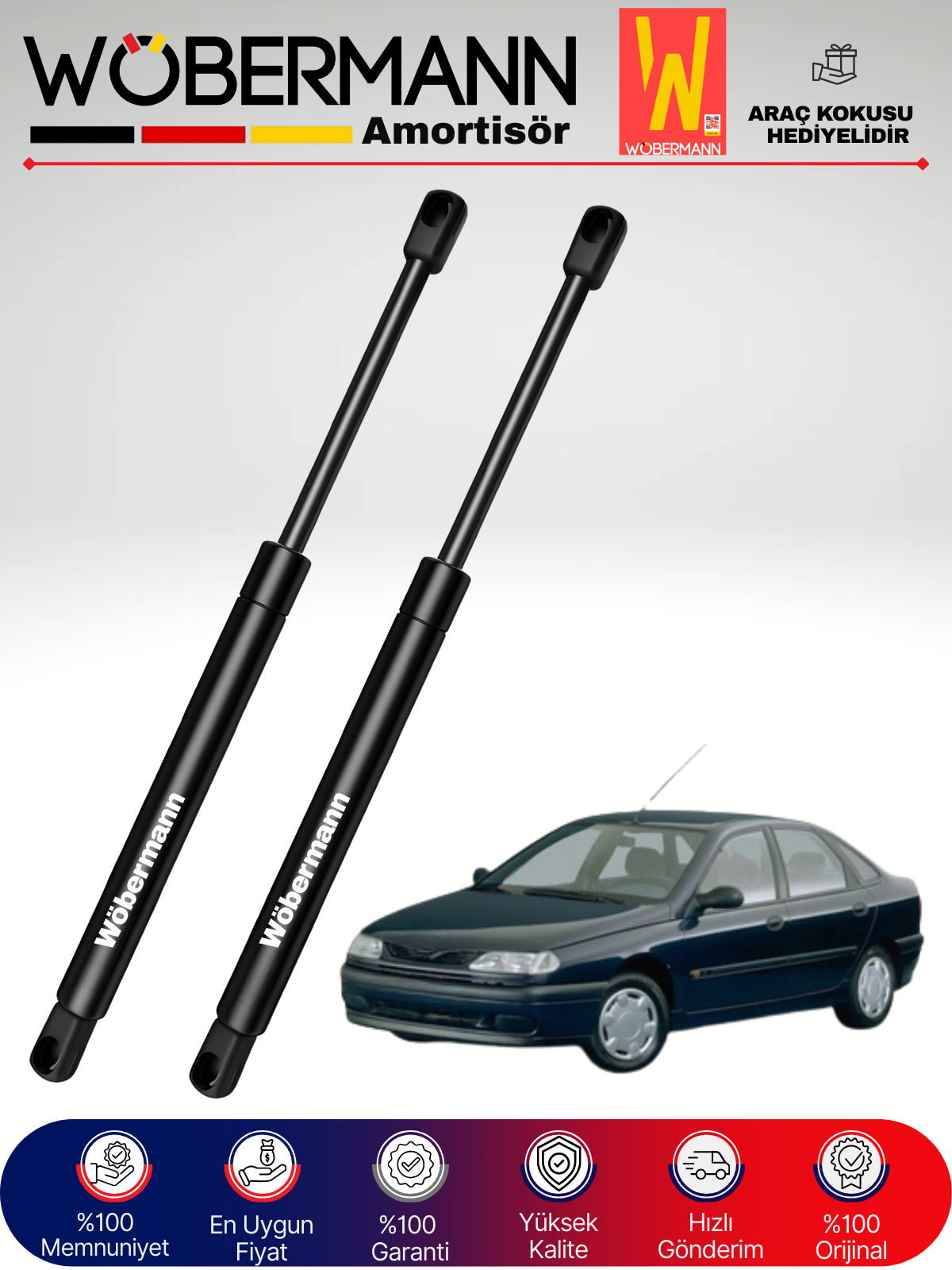 Wöbermann Renault Laguna III Dynamique Bagaj Amortisörü Takım Sağ-Sol 95-98