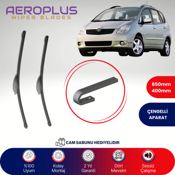 Aeroplus Toyota Corolla Verso 2001-2004 Muz Silecek Takımı