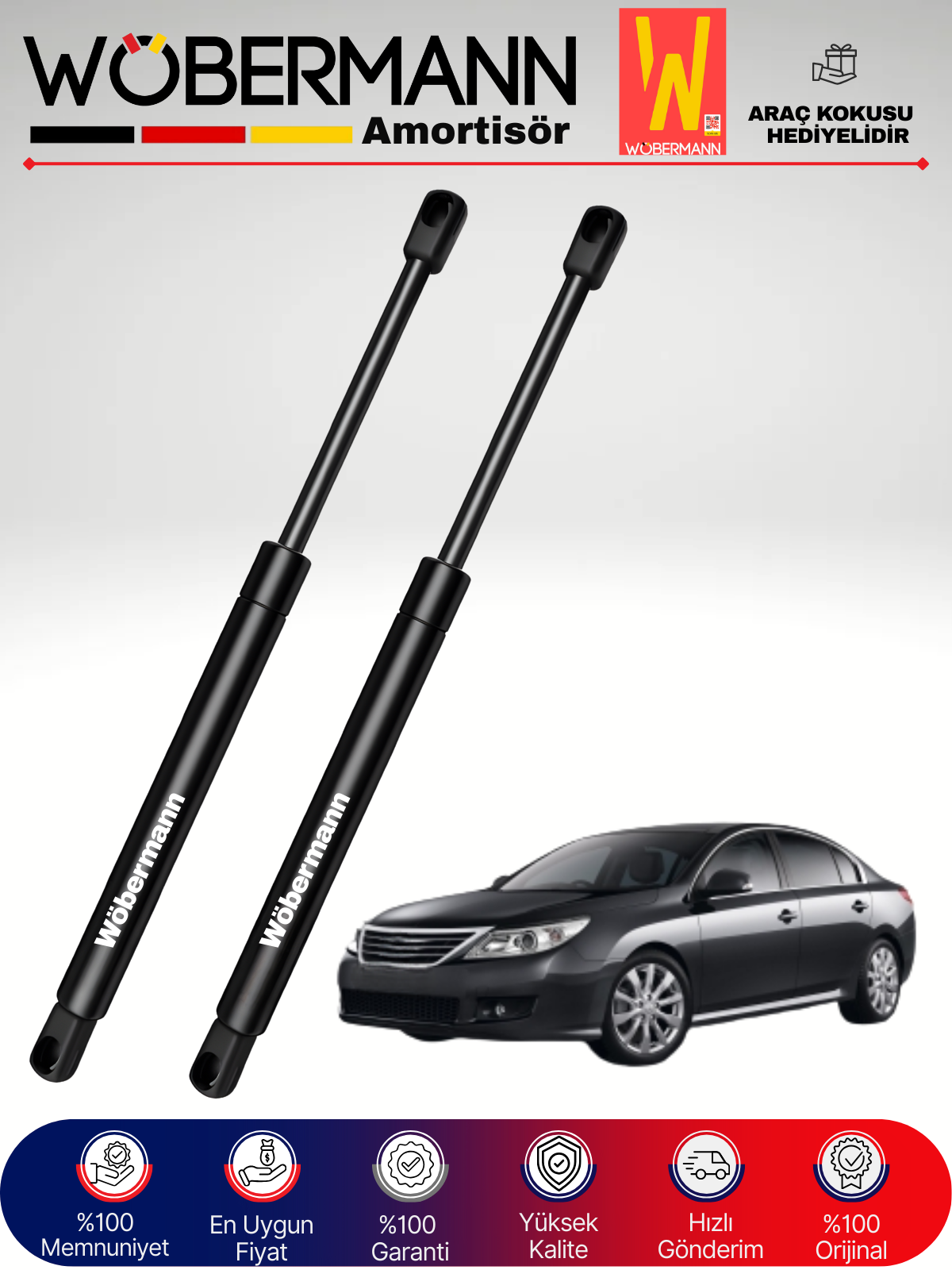 Wöbermann Renault Latitude Bagaj Amortisörü Takım Sağ-Sol 2010-2014