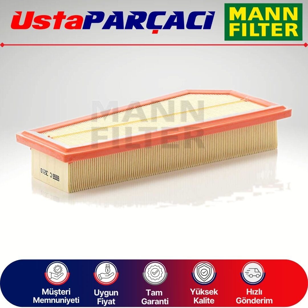 Mann-Filter Mercedes E Serisi W212 E250 Cgi Benzinli Hava Filtresi 2010-2016 C3210 2710940304