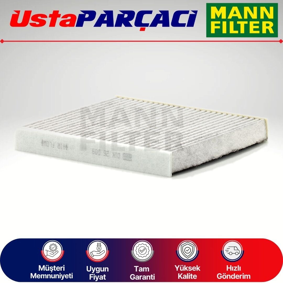 Mann-Filter Skoda Octavia Karbonlu Polen Filtresi 2013-2019 CUK26009 5Q0819644