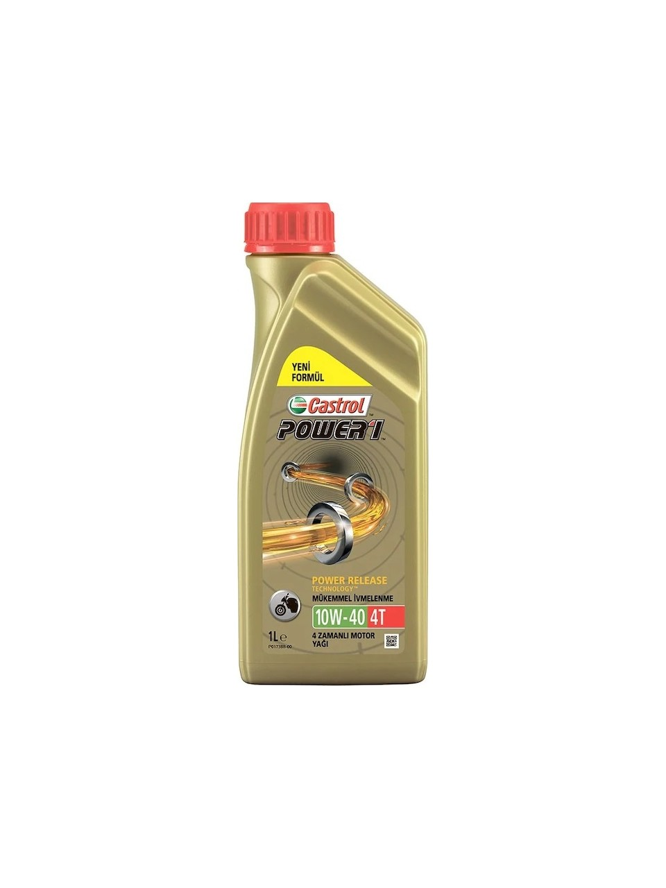Castrol 4T Power1 10W40 Motor Yağı - 4 Zamanlı Motosikletler İçin Güç Artırıcı Sentetik Formül