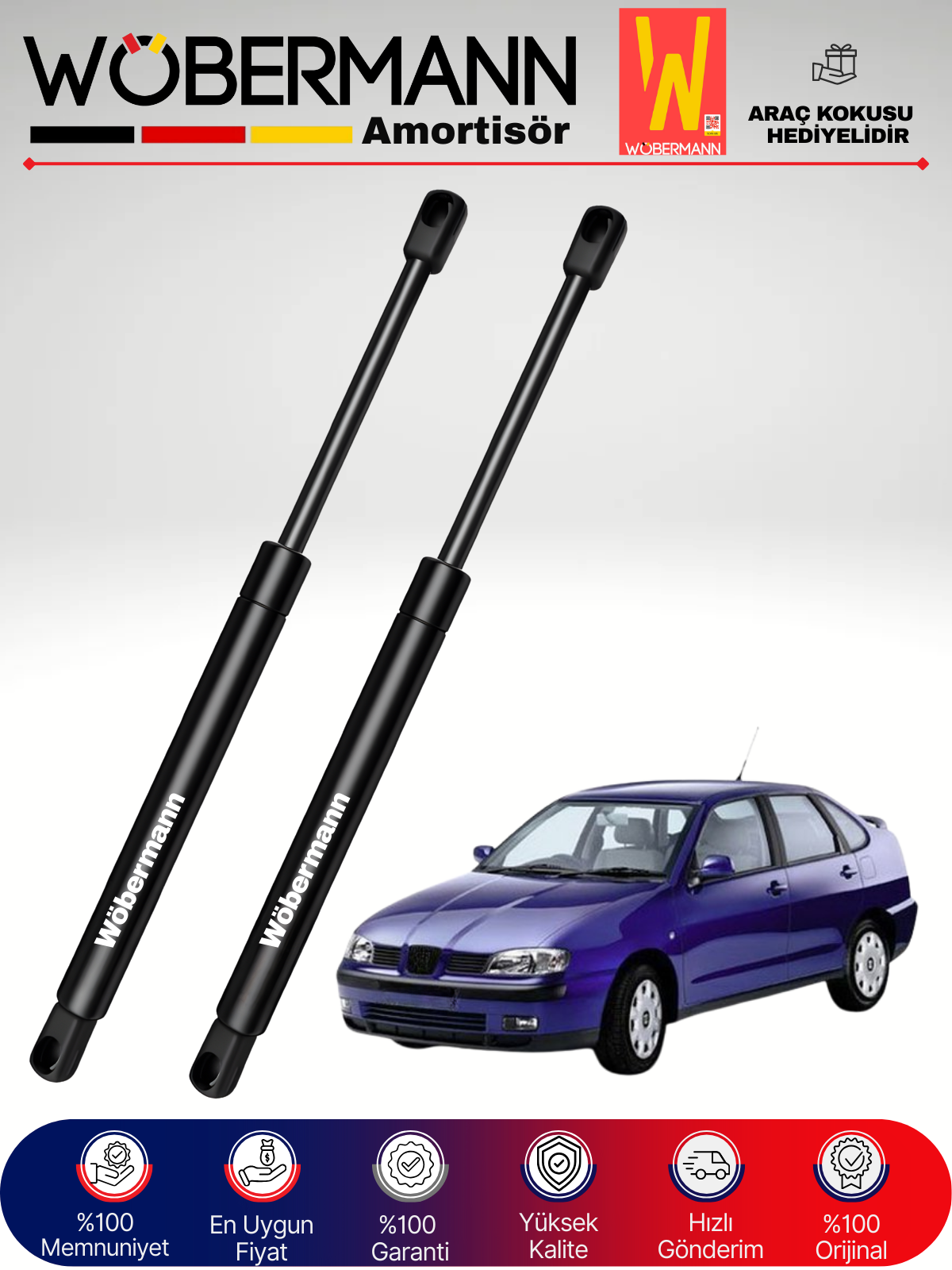 Wöbermann Seat Cordoba 6K2 Bagaj Amortisörü Takım Sağ-Sol 1999-2002