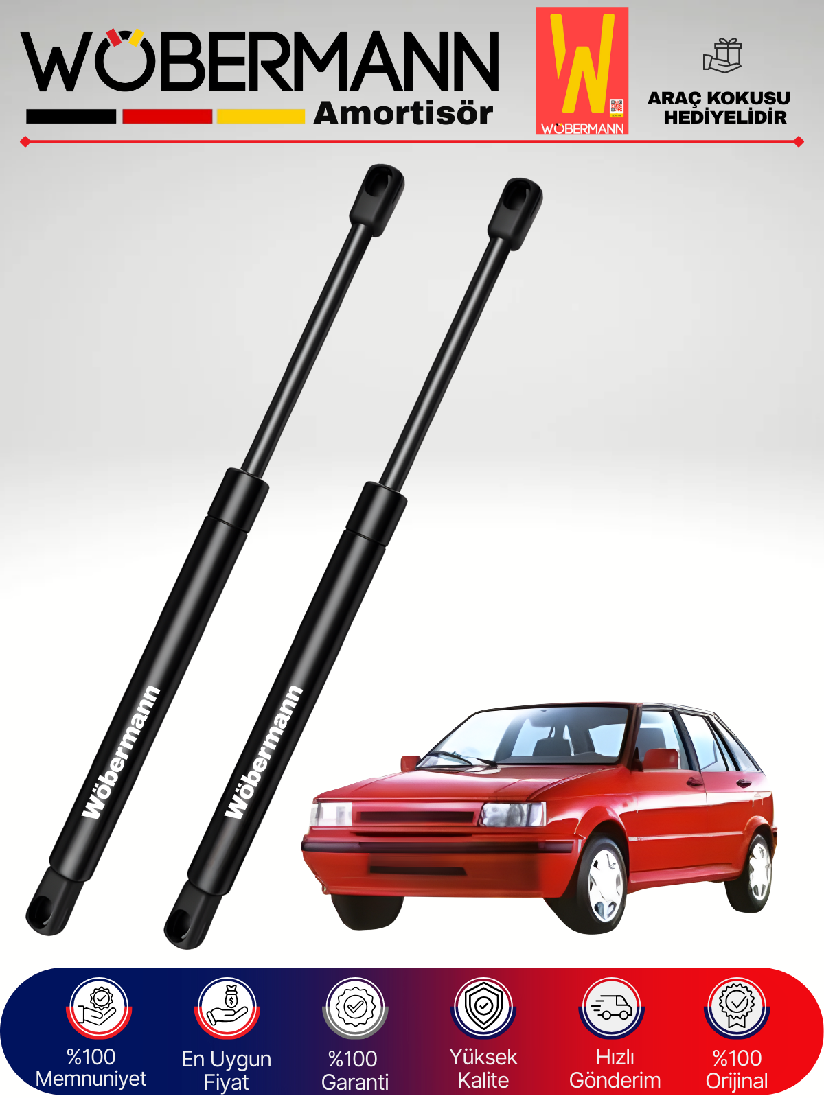 Wöbermann Seat ibiza HB Bagaj Amortisörü Takım Sağ-Sol 1984-1994