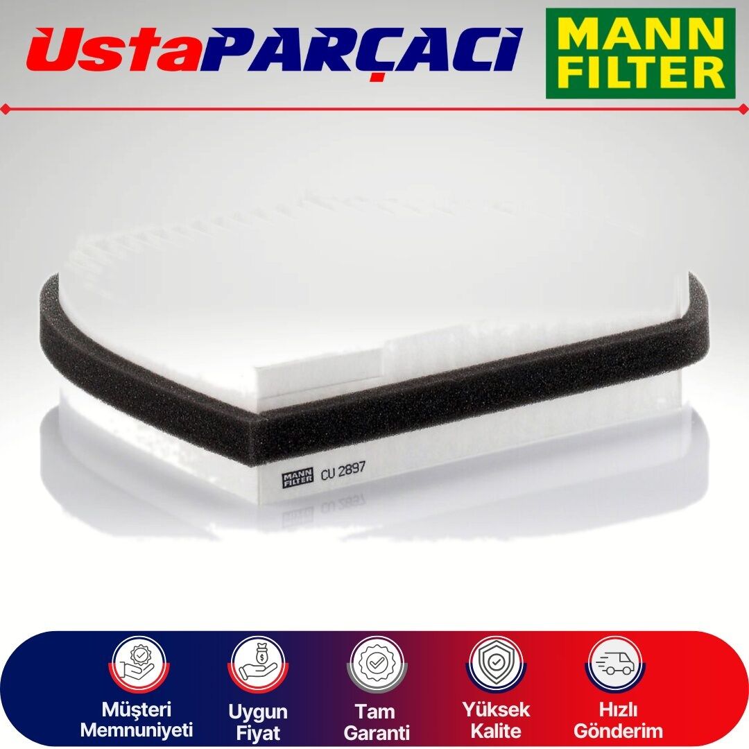 Mann-Filter Mercedes CLK C208 Standart Polen Filtresi 1997-2002 CU2897 05101438AA