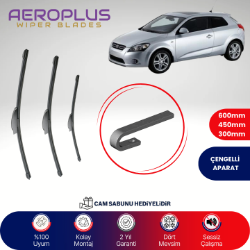 Aeroplus Kia Pro Ceed 2009-2012 Ön Arka Muz Silecek Takımı