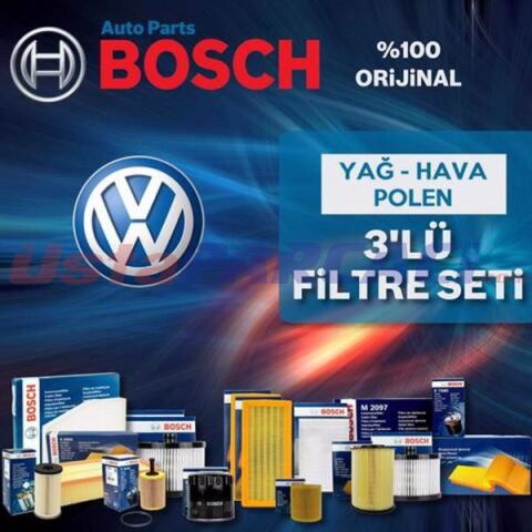 Bosch VW Caddy 1.6 Tdi Filtre Bakım Seti 2010-2015 3NP CAY