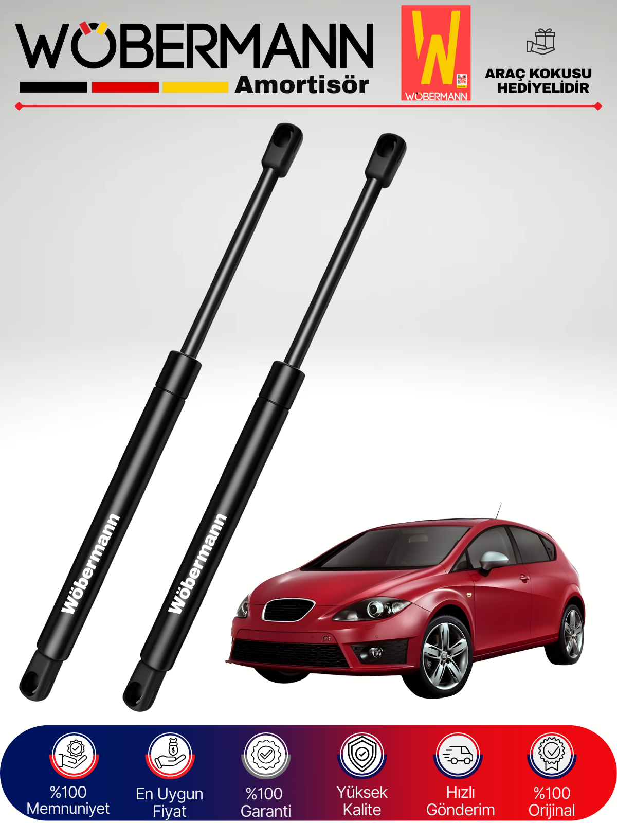 Wöbermann Seat Leon Bagaj Amortisörü Takım Sağ-Sol 2008-2013