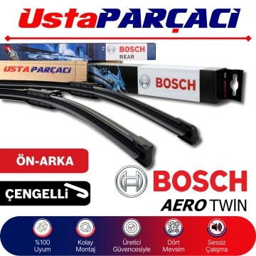 Bosch Kia Pro Ceed 2009-2012 Aerotwin-Rear Ön Arka Silecek Takımı AR604S H312