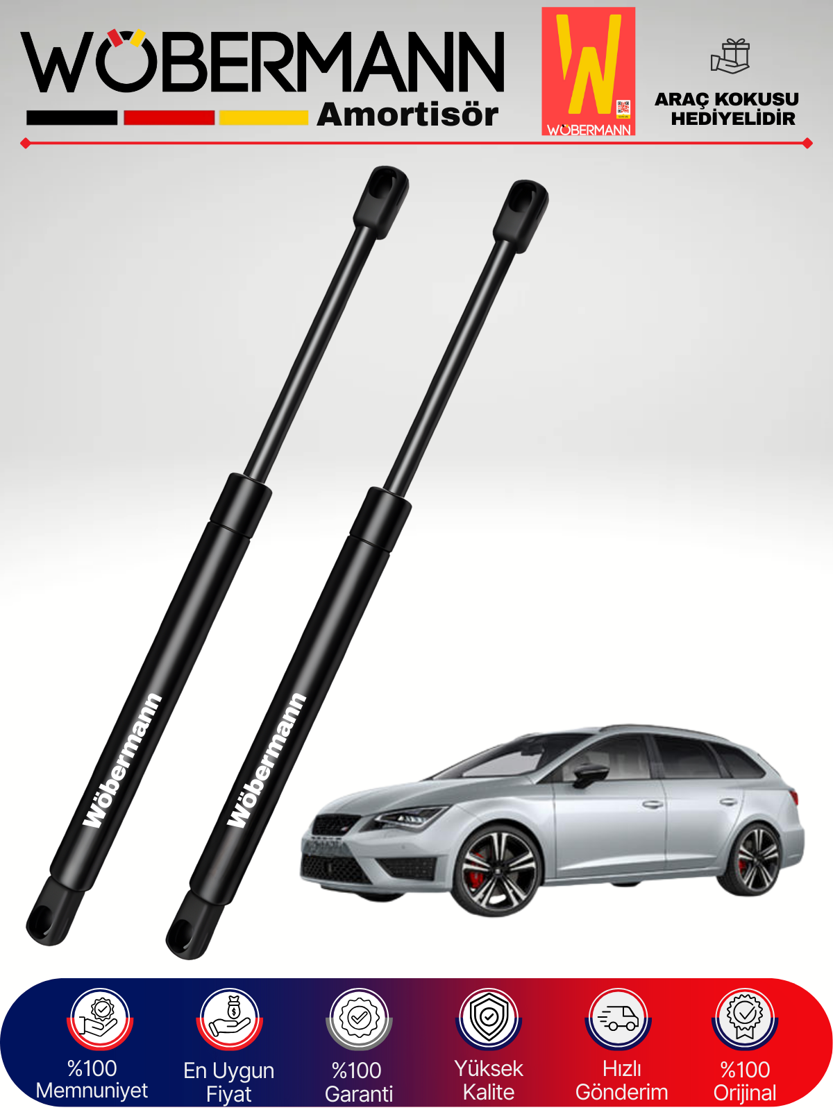 Wöbermann Seat Leon III St Combi Bagaj Amortisörü Takım Sağ-Sol 2013-2018