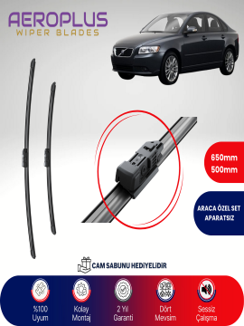 Aeroplus Volvo S40 2005-2012 Muz Silecek Takımı