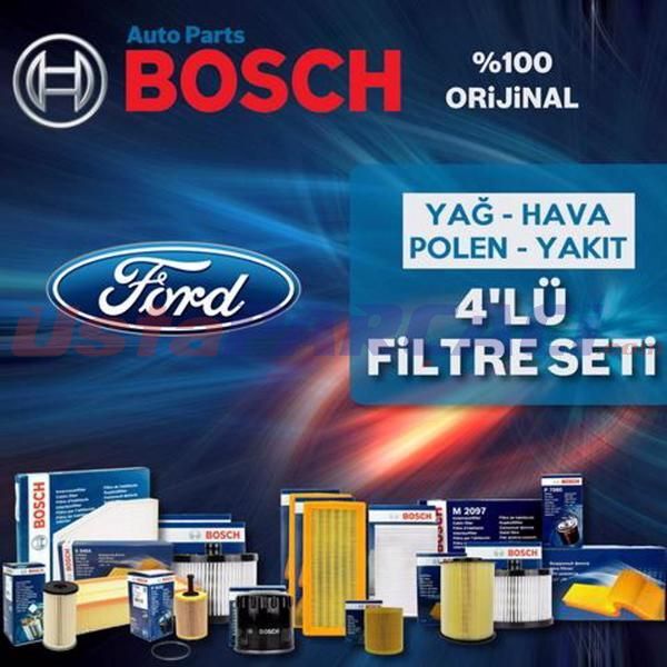 Bosch Ford Focus 1.6 Tdci E5 Filtre Bakım Seti 2011-2015 4NP