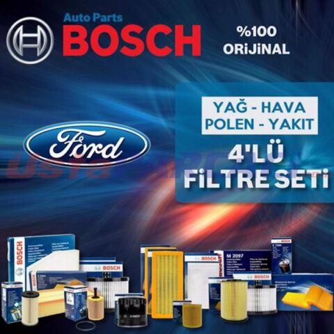 Bosch Ford Focus 1.6 Tdci E5 Filtre Bakım Seti 2011-2015 4NP