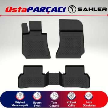 Sahler Mercedes E Serisi 2009-2016 Uyumlu Araca Özel 4.5D Havuzlu Oto Paspas (4 Parça) Siyah