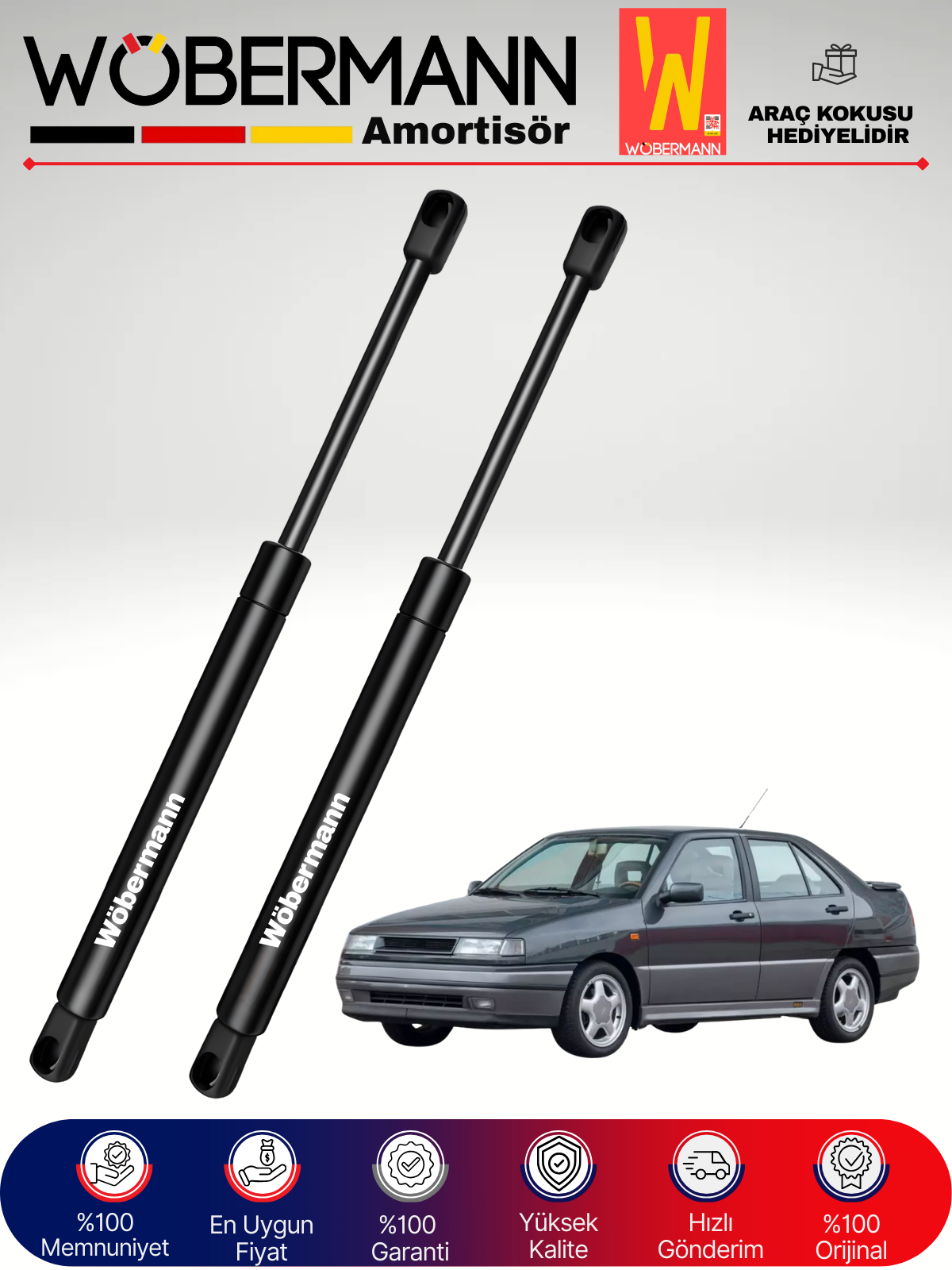 Wöbermann Seat Toledo 1 I Bagaj Amortisörü Takım Sağ-Sol 1991-1999