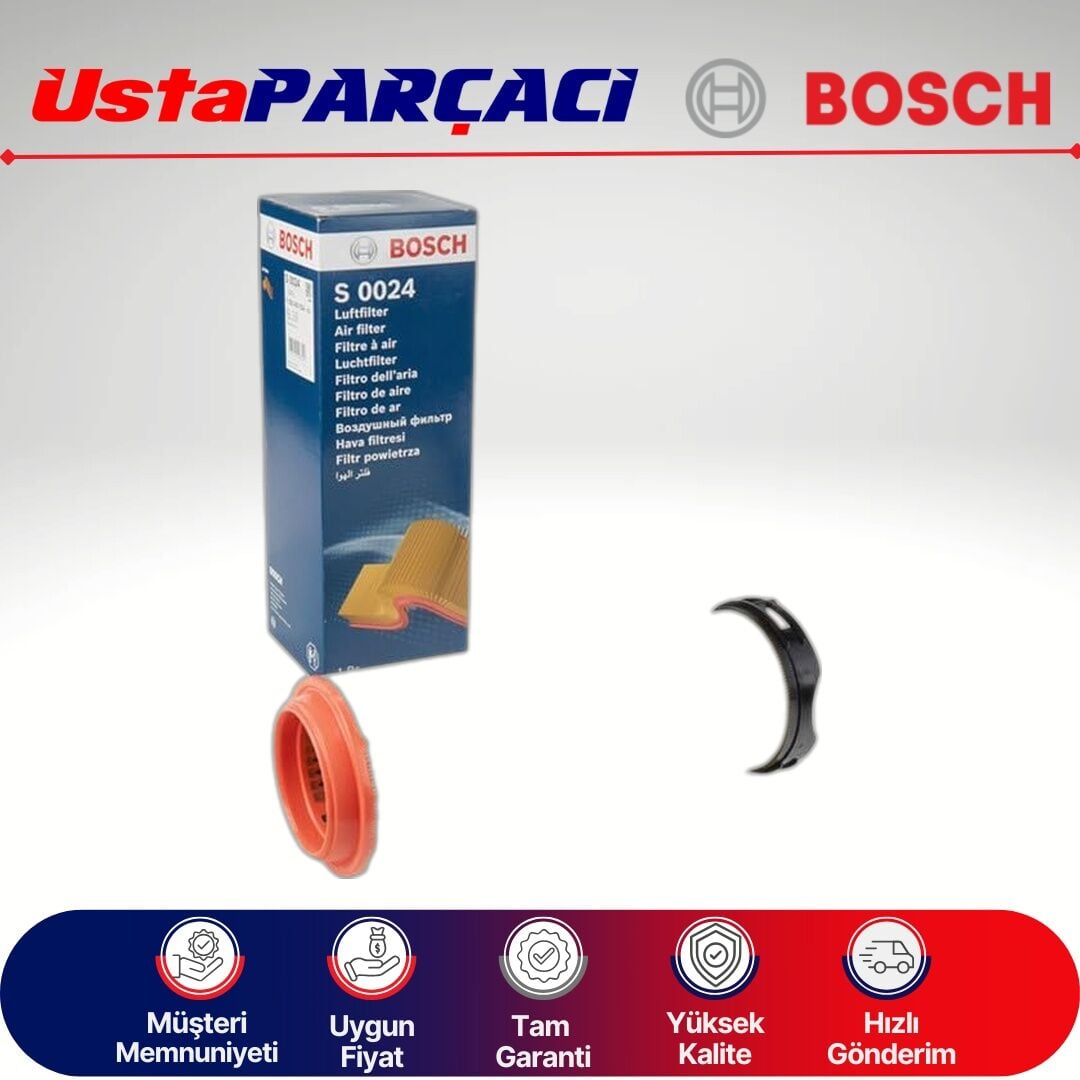 Bosch Mercedes C Serisi W203 C220 Cdi om646 Hava Filtresi 2003-2007 F026400024 S0024 6460940004