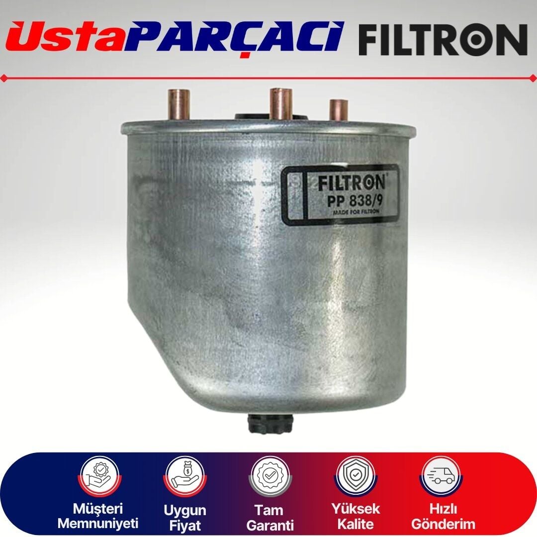 Filtron Ford B-Max 1.5 Tdci Dizel Yakıt Filtresi 2012-2016 PP838/9 Y65013480