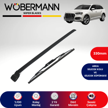 Wöbermann Audi Q7 2009-2015 Arka Silecek Kolu ve Süpürgesi Komple