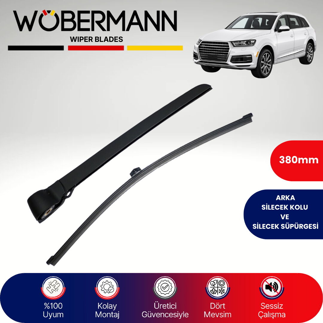 Wöbermann Audi Q7 2015-2019 Arka Silecek Kolu ve Süpürgesi Komple