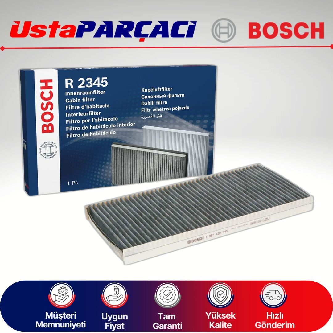 Bosch Ford Connect Karbonlu Polen Filtresi 2002-2013 1987432345
