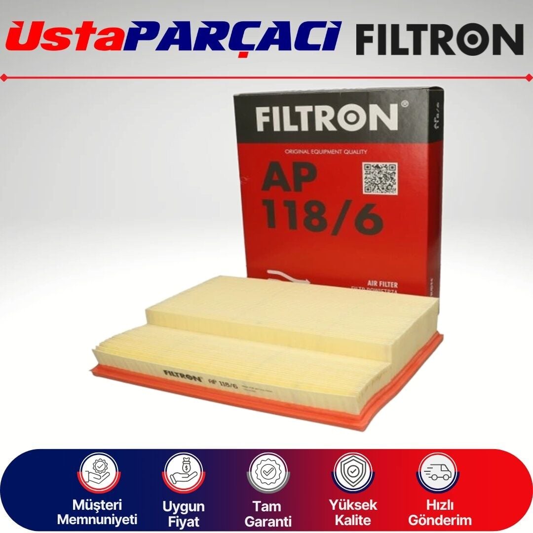 Filtron Mercedes C Serisi W202 C250 Td Dizel Hava Filtresi 1996-1998 AP118/6 6040940104
