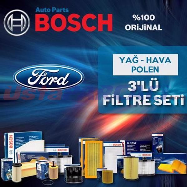 Bosch Ford Focus 1.6 Tdci E5 Filtre Bakım Seti 2011-2015 3NP