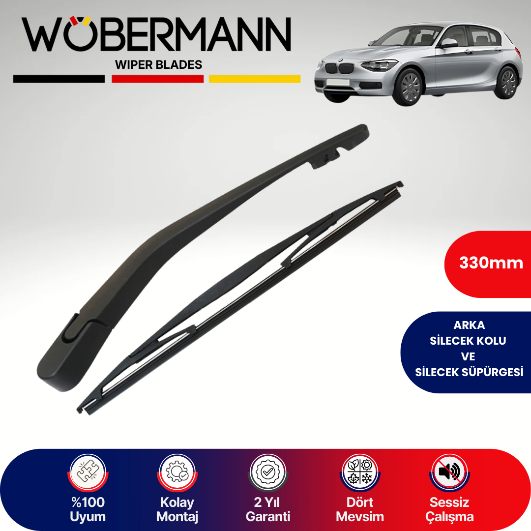 Wöbermann Bmw 1 Serisi F20 2011-2019 Arka Silecek Kolu ve Süpürgesi Komple
