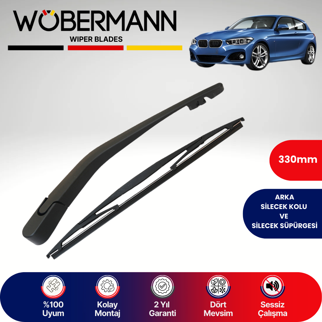 Wöbermann Bmw 1 Serisi F21 2011-2019 Arka Silecek Kolu ve Süpürgesi Komple