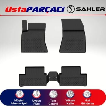 Sahler Mercedes B Serisi W247 2018+ Uyumlu Araca Özel 4.5D Havuzlu Oto Paspas (5 Parça) Siyah